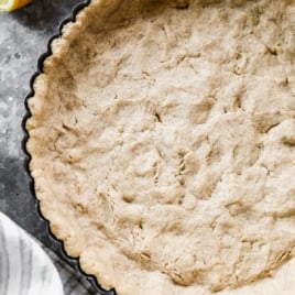 golden shortbread pie crust for lemon tart