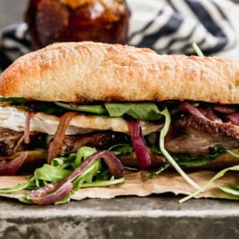 the best gourmet steak sandwich with arugula