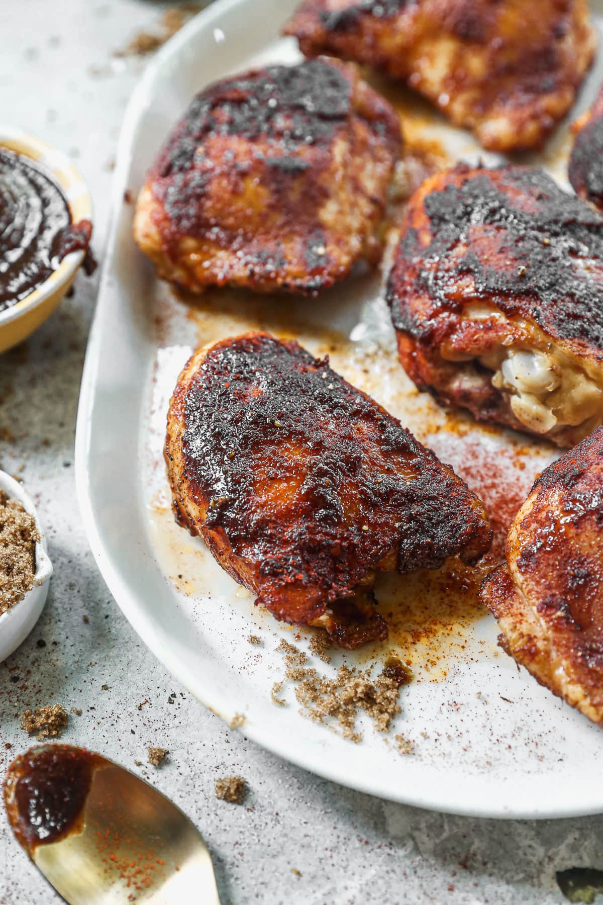 easy smoked chicken thighs