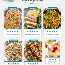 well plated weekly meal plan with healthy dinners